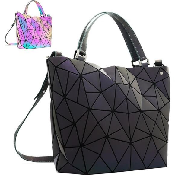 Geometric Purse for Women Geometric Luminous Purses and Handbags, Geometric Bags - Picture 1 of 7